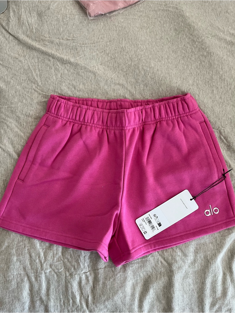ALO Yoga Fuchsia Athletic High-Rise Shorts
